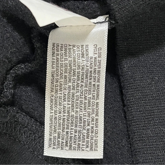 OLD NAVY Girls Black Moto Jacket Zip Up Cotton Polyester Size XXL (16) - Picture 6 of 8